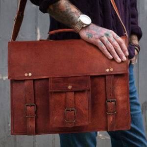 Leather Messenger Bag